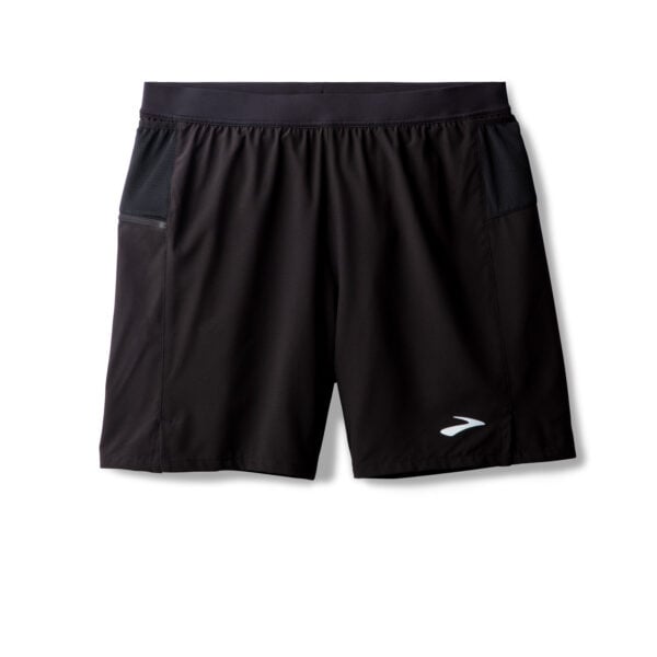 Brooks Journey 7" 2-in-1 Short -miesten juoksushortsit joustavilla boxer brief -sisäshortseilla.