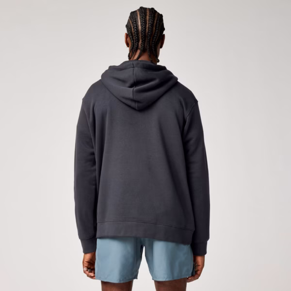 Brooks Reset Hoodie takaa – rento leikkaus ja säädettävä huppu lisäävät käyttömukavuutta.