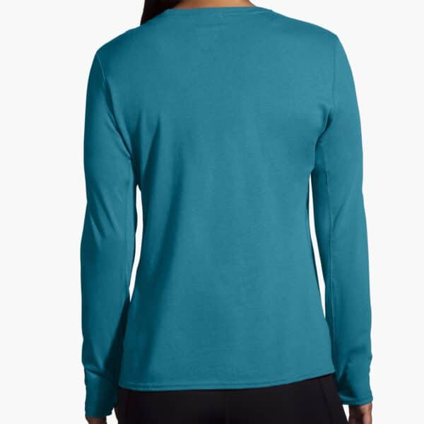 Brooks Distance Long Sleeve 2.0 takaa – kevyt ja nopeasti kuivuva pitkähihainen juoksupaita.