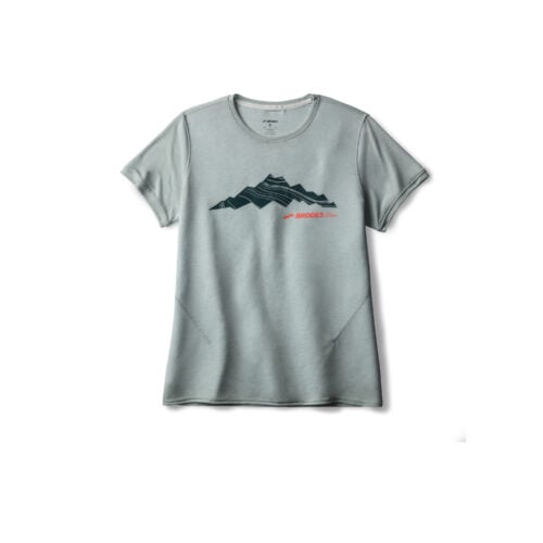 Brooks Women's Distance Short Sleeve 3.0 -naisten juoksupaita – pehmeä ja nopeasti kuivuva paita päivittäiseen juoksuun.