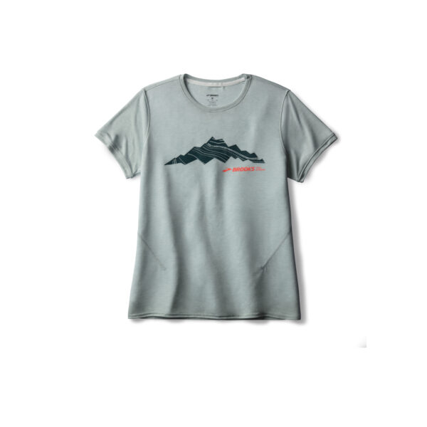 Brooks Women's Distance Short Sleeve 3.0 -naisten juoksupaita – pehmeä ja nopeasti kuivuva paita päivittäiseen juoksuun.
