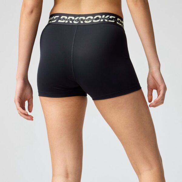 Brooks PR Elite Short takaa – Brooks Elite -jacquard-vyötärönauha ja keskikorkea vyötärö.
