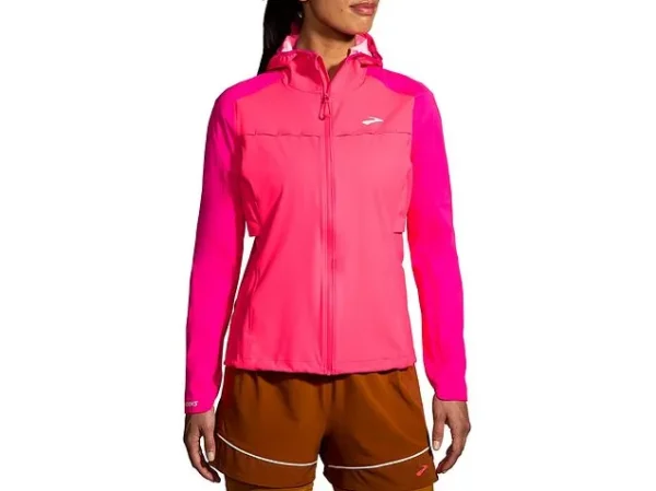 Brooks High Point Waterproof Jacket takaa – hengittävät ilmanvaihtoaukot ja kevyt rakenne.