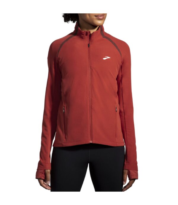 Brooks Fusion Women's Hybrid Jacket -naisten juoksutakki – kevyt ja säältä suojaava hybriditakki.