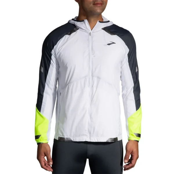 Brooks Run Visible Convertible Jacket sivusta – kevyt ja vettä hylkivä juoksutakki iltalenkeille.